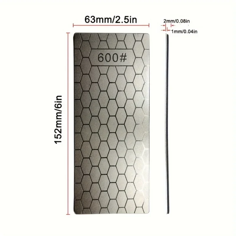 5pcs Diamond Honeycomb Rectangular Grinding Disc, Sharpening Wheel for Kitchen and Household Use, Jade and Seal Stone Polishing.