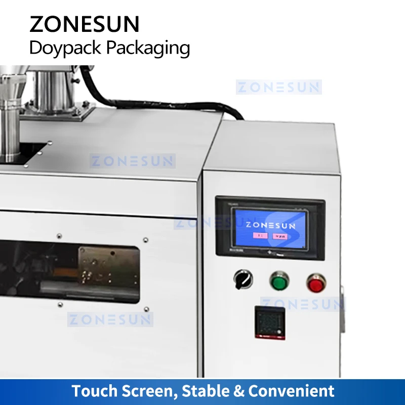 Zonesun Pouch Packaging Machine Doypack Packing Machine Automatic Powder Filling and Sealing Machine Auger Filler ZS-FSFM1
