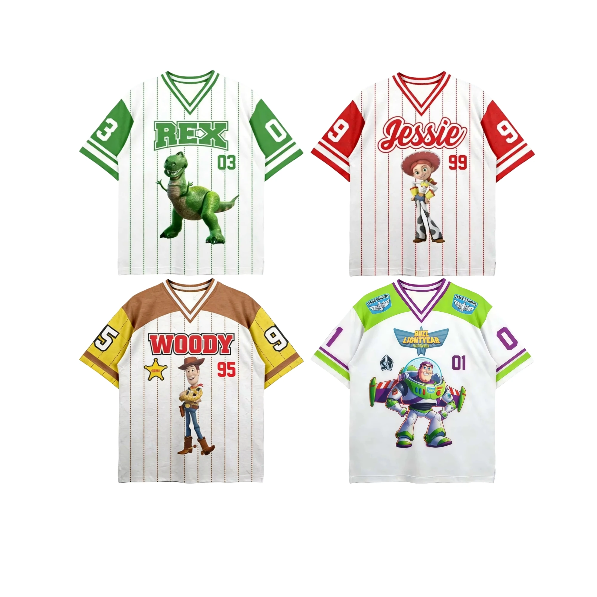 2026 Nueva Camiseta de Toy Story para la Película Familiar, Disfraz de Buzz Lightyear para Niño, Top de Cosplay, Camiseta de Woody, Ropa a Juego para Hombres y Mujeres