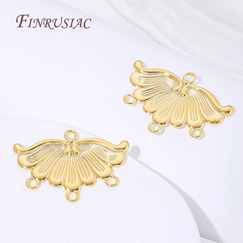 18K Gold Plated Brass Connectors For Earrings,Multi Strand Jewelry Findings,DIY Connector For Beads,Bracelets Accessories