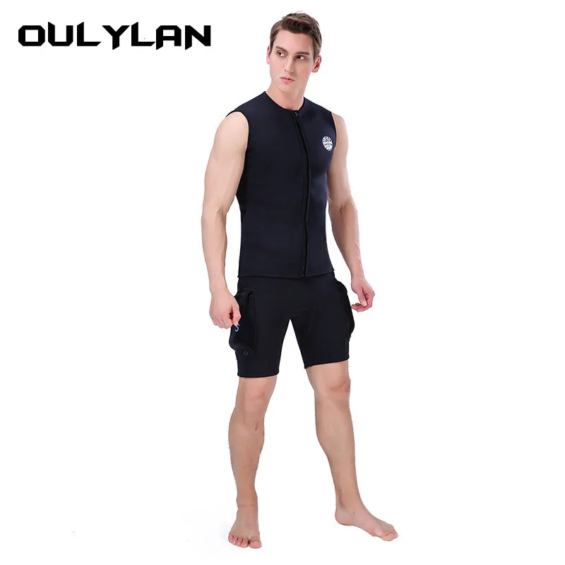 

Oulylan Wetsuit Vest for Diving Surf Windsurf Outdoor Unisex Wetsuits 3MM Neoprene Sleeveless Kitesurfing Sleeveless Scuba