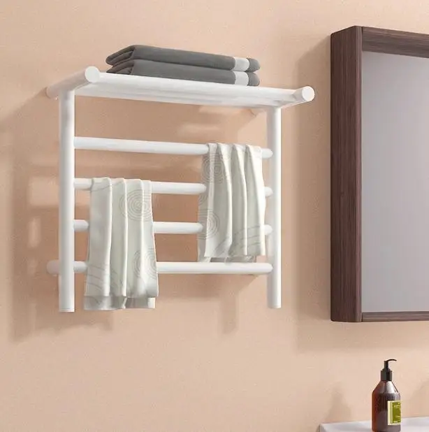 

Wholesale Smart Towel Warmer Hardwired Wall Mounted Electric Towel Rail For Bathroom Heated Tower Rack