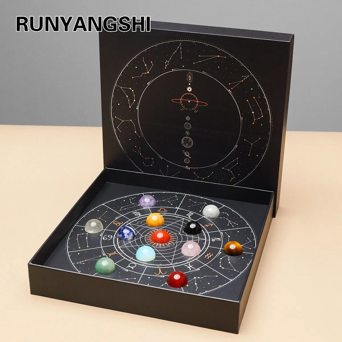 Natural Crystal Ball constellation Healing Reiki Wicca Chakra Stones Sphere Massage Globe for Energy Healing & Chakra Balancing