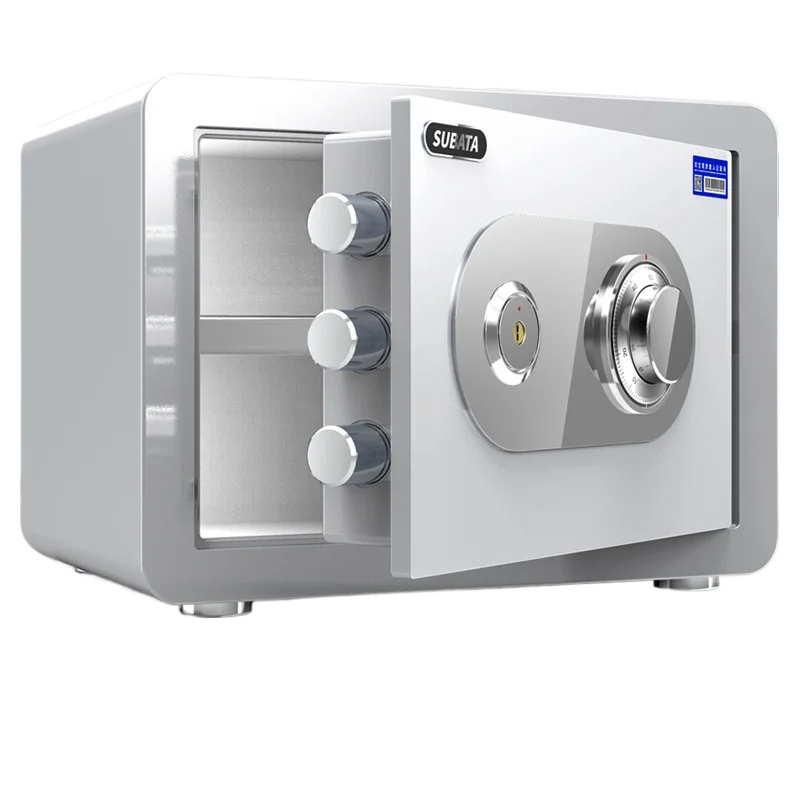 

Mechanical turntable safe household small anti-theft all-steel fingerprint mini compact box smart safe