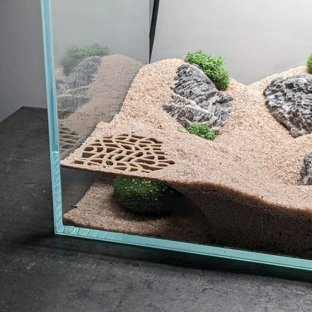 Hollow Hideout Aquarium Cave Shelter Flat Style Cave Structure Breeding Rest Cave Irregular Shape Rest Function