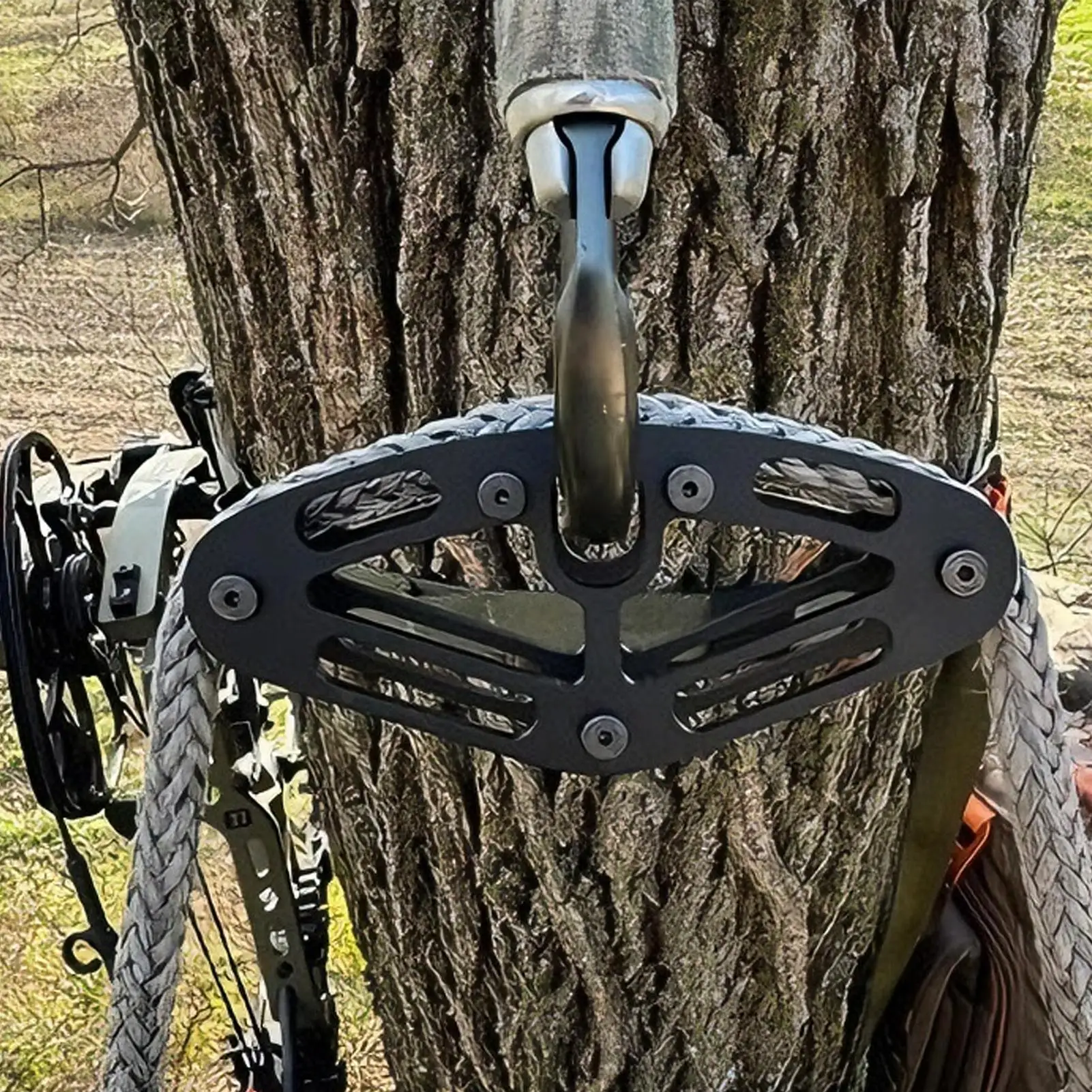 Tree Saddle Bridge Spreader Stainless Steel Lightweight Spreader for Climbing Saddle, Men's Hunting Saddle Accessory