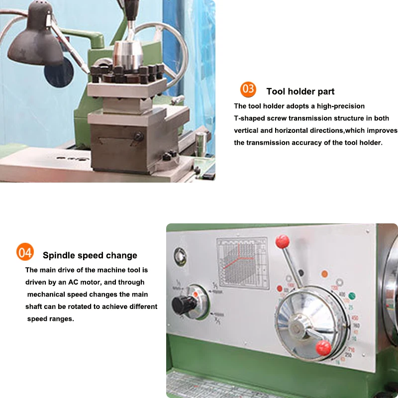 High Precision High Speed Medium Duty Multifunctional New Torno Bench Mechanical Turning Normal Metal Manual Lathe Machine Price