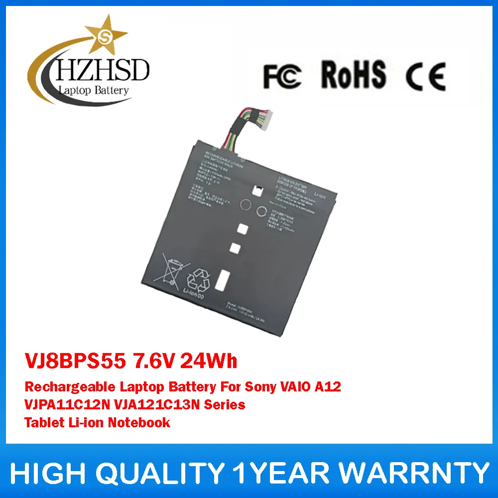 

VJ8BPS55 7.6V 24Wh Rechargeable Laptop Battery For Sony VAIO A12 VJPA11C12N VJA121C13N Series Tablet Li-ion Notebook