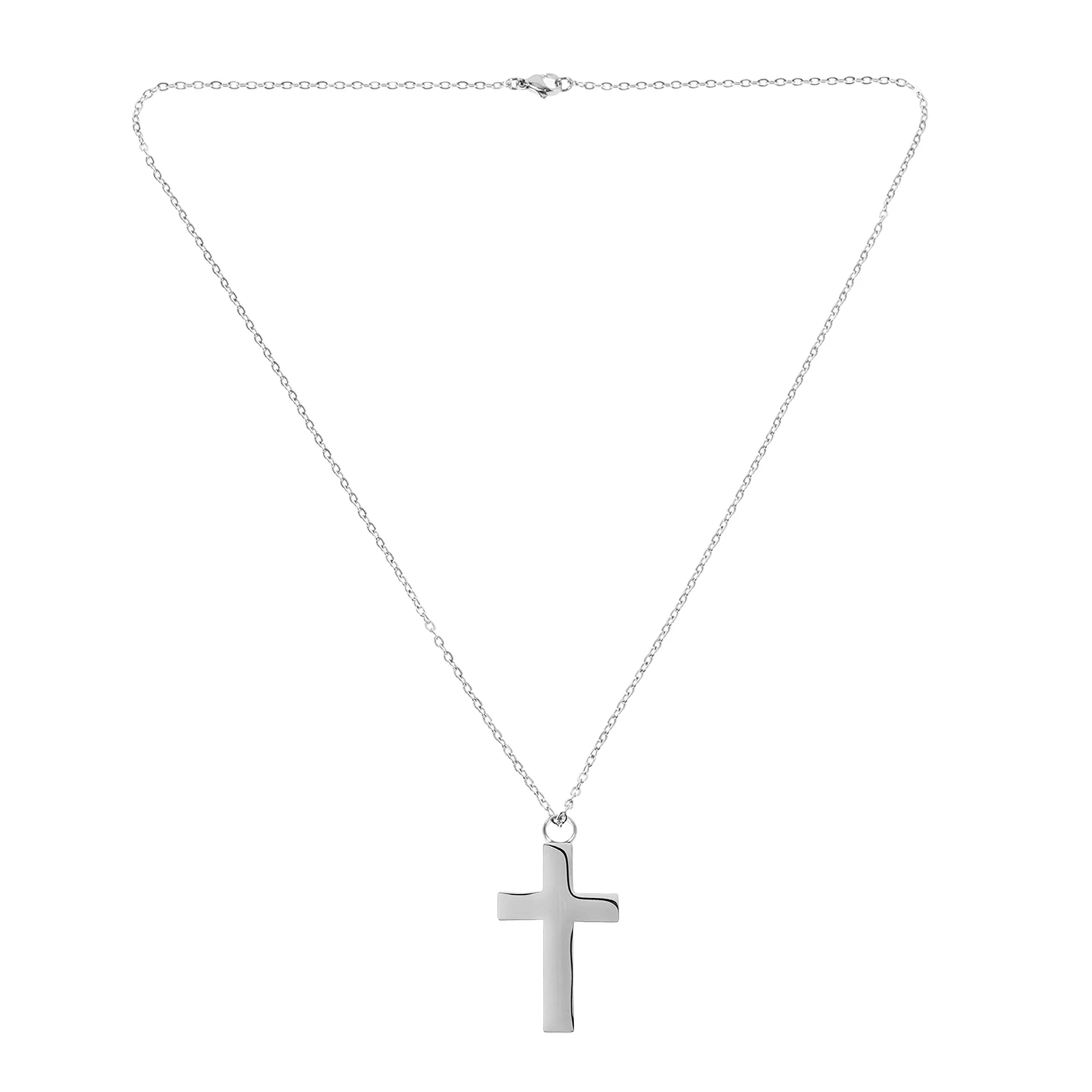 

Stainless Steel Cross Ashes Keepsake Necklace Durable Memorial Pendant Easy Craftsmanship Human Pet Ashes Holder