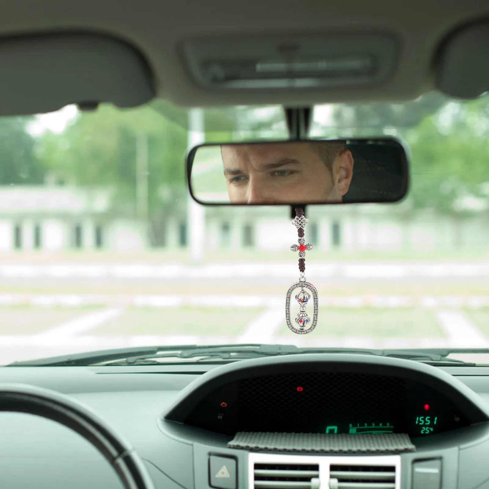 

Prayer Wheel Pendant Car Hanging Ornament Interior Accessory Decoration Accessories Ornaments Bag