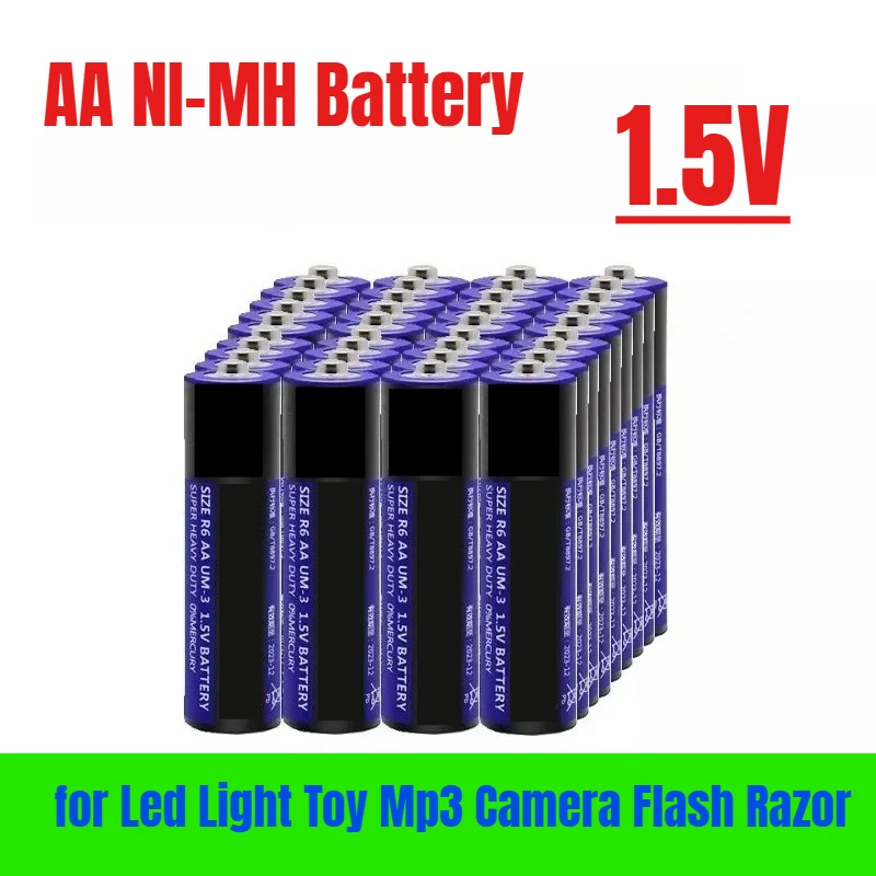 

1.5V 90mAh AA NI-MH Battery for Led Light Toy Mp3 Camera Flash Razor CD Player Wireless Mouse Keyboard