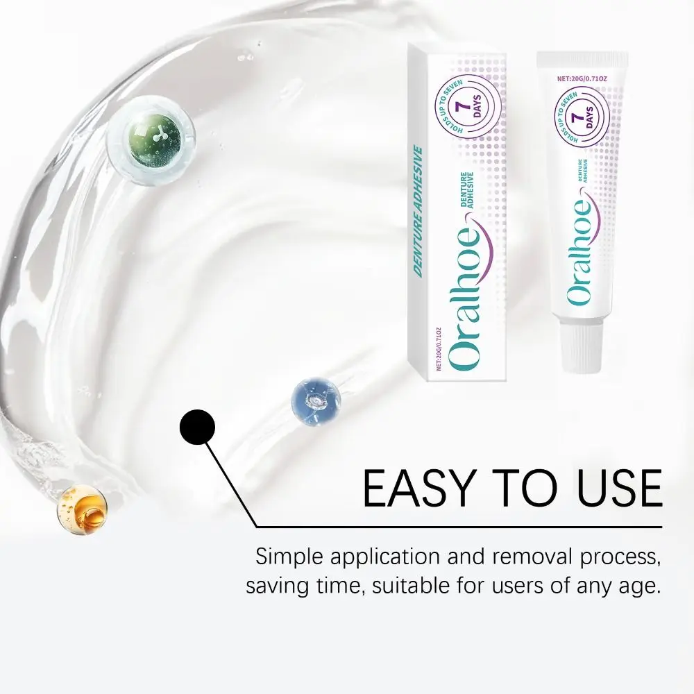 

Seamless Fit Denture Adhesive Comfortable Oral Health Care Denture Fixation Adhesive Reusable Thermoplastic Denture Adhesive