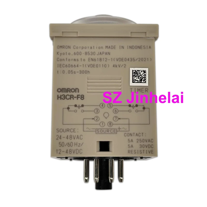 Authentic Original Omron Time Calculator Solid State Timer Time Relay H3CR-F F8 F8N 240VAC or 48VDC