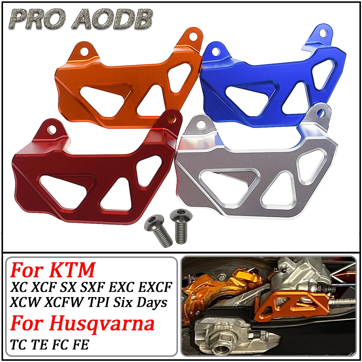 

For KTM EXC EXCF SX SXF XC XCW XCFW 150 250 300 350 450 500 2004-2023 Rear Caliper Guard Rear Brake Disc Guard Protector Cover