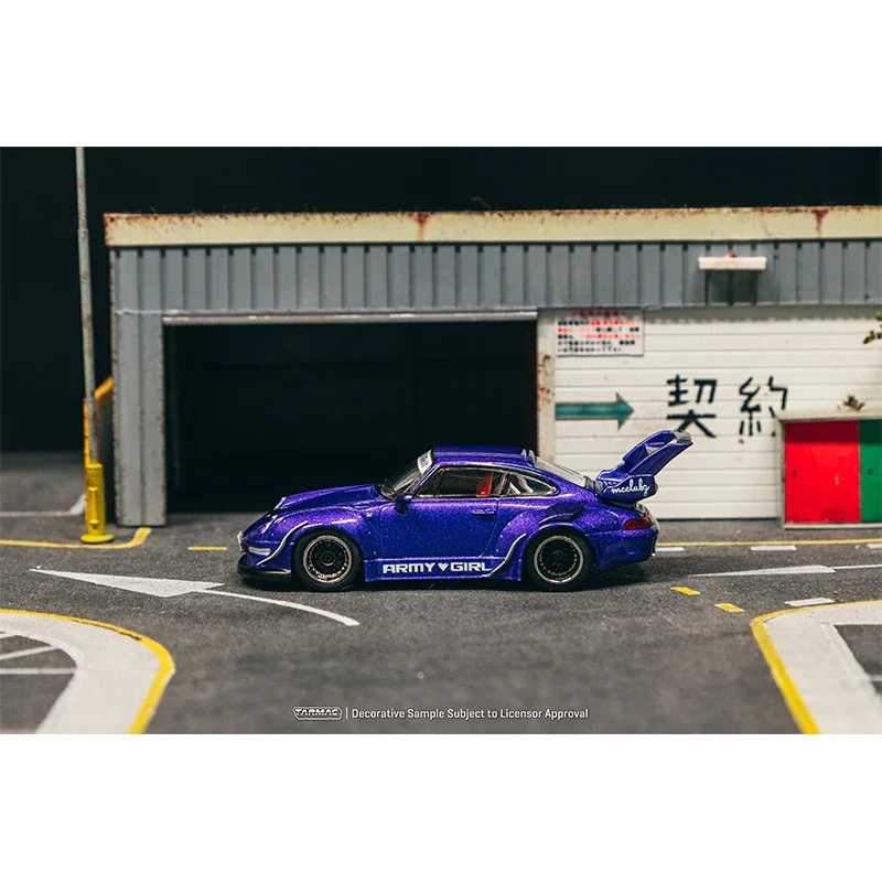 PreSale TW 1:64 RWB 993 ARMY GIRL Diecast مجموعة نماذج السيارة ألعاب Tarmac Works