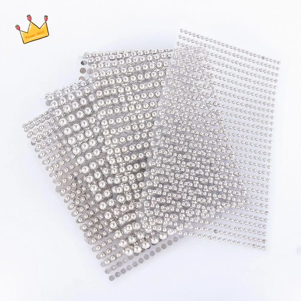 Party 3/4/5/6mm Strass Aufkleber DIY Musik Festival Eyeliner Diamant Aufkleber Gold Silber Selbstklebende Schmuck Aufkleber Frauen
