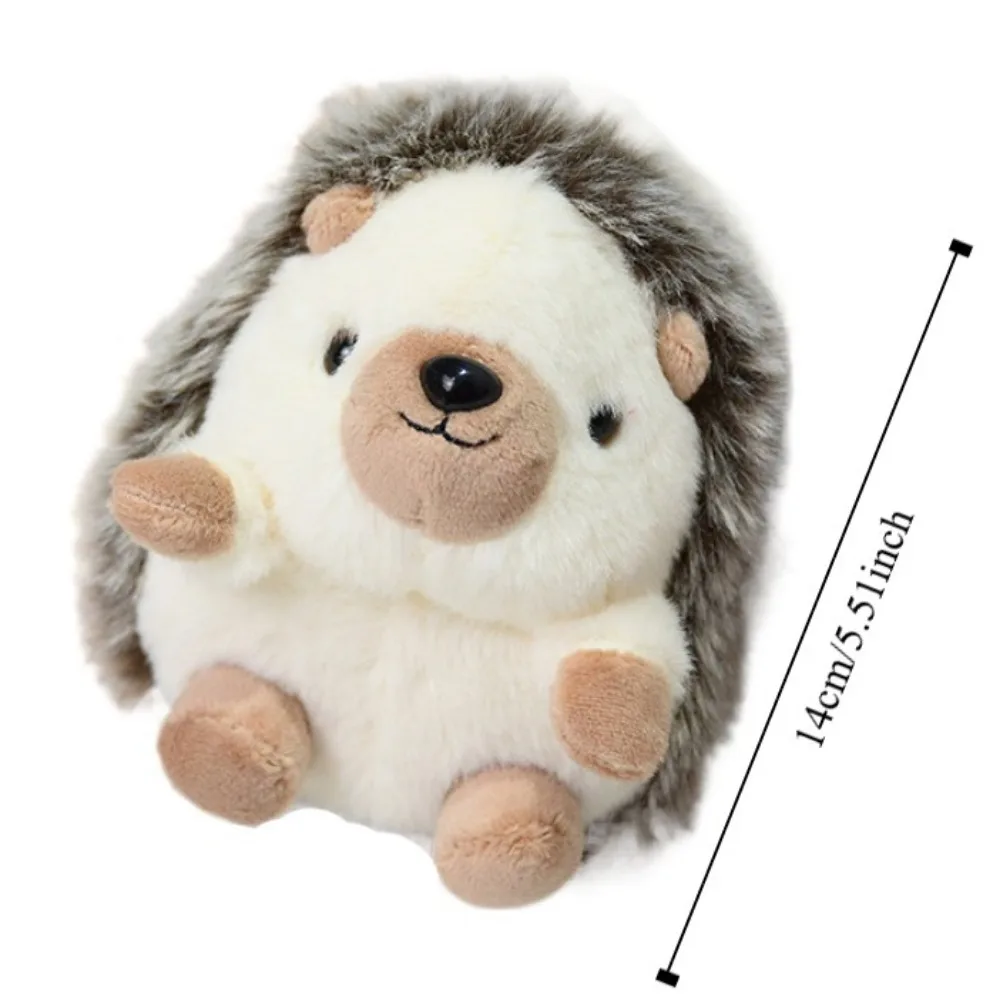 Adorable llavero de erizo pequeño, Mini erizo de peluche, colgante de pequeño erizo, muñeco de peluche, llavero de peluche de erizo suave y bonito