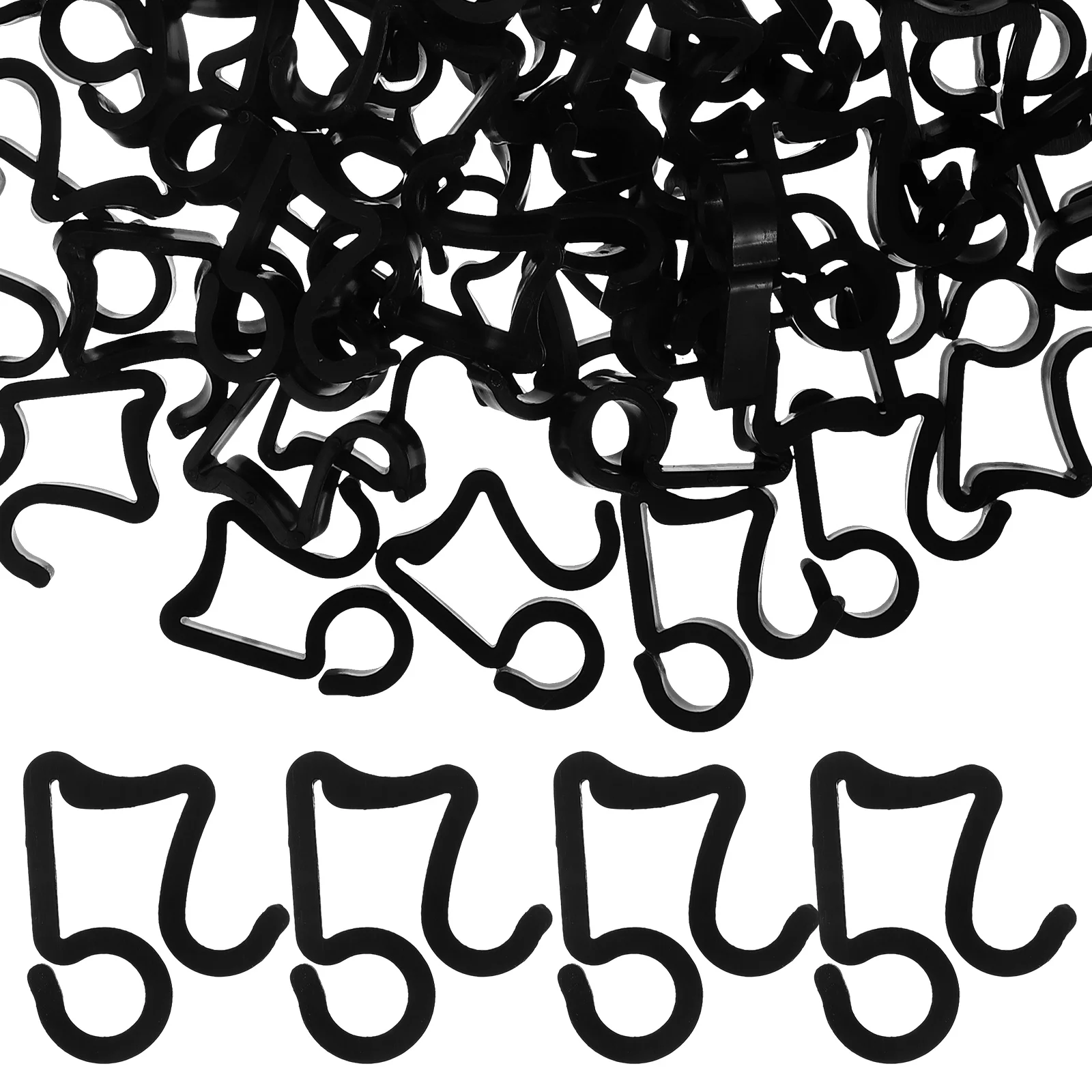 

50 Pcs String Light Hook Christmas Outdoor Clips Post Hooks Pp Cord Mounting Wall Gutter