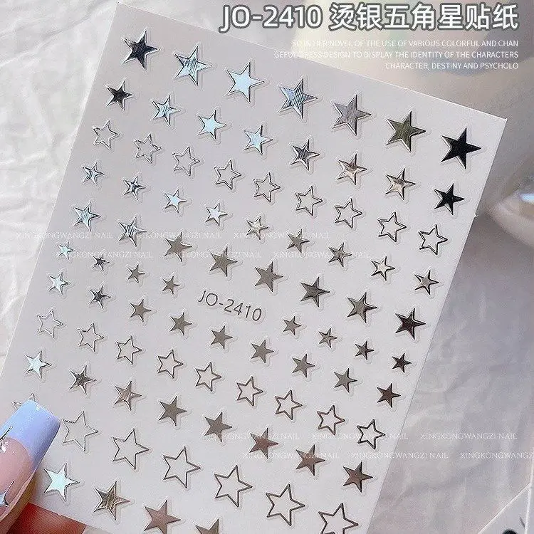 Cute Jelly Heart Nail Stickers Summer Fun Dopamine Self Adhesive Decals for Manicure Phone Case Scrapbooking