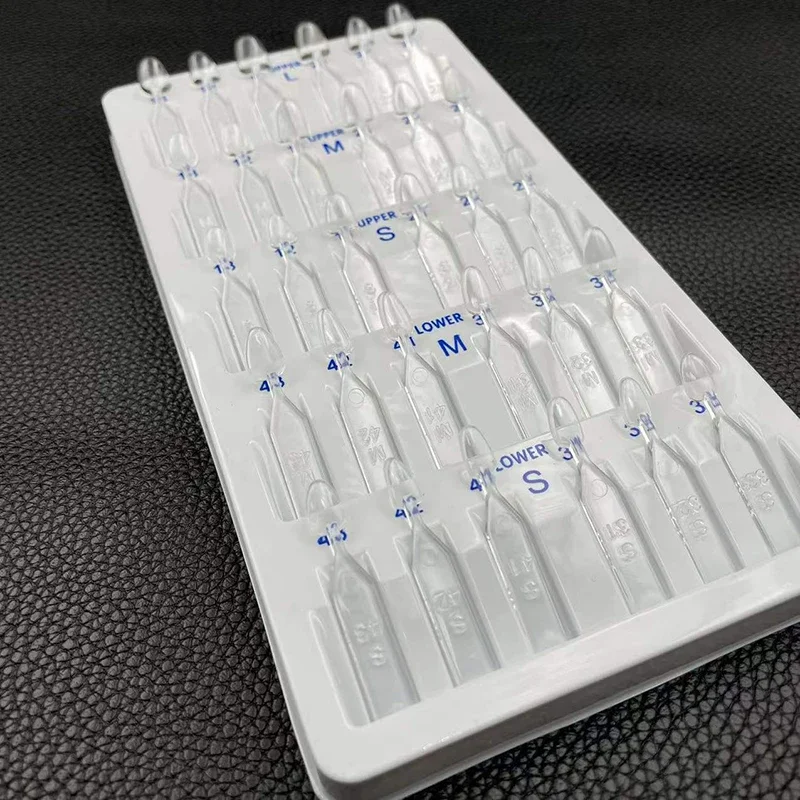 앞니 미용을위한 치과 베니어 금형 앞니 미적 빠른 화이트닝 도구 오토클레이브 베니어 성형 템플릿
