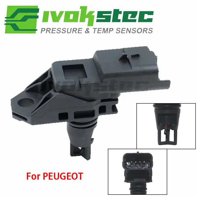 Manifold Pressure MAP Sensor For PEUGEOT 207 208 301 308 407 508 807 2008 3008 4008 5008 Expert Partner RCZ Rifter 1920QR