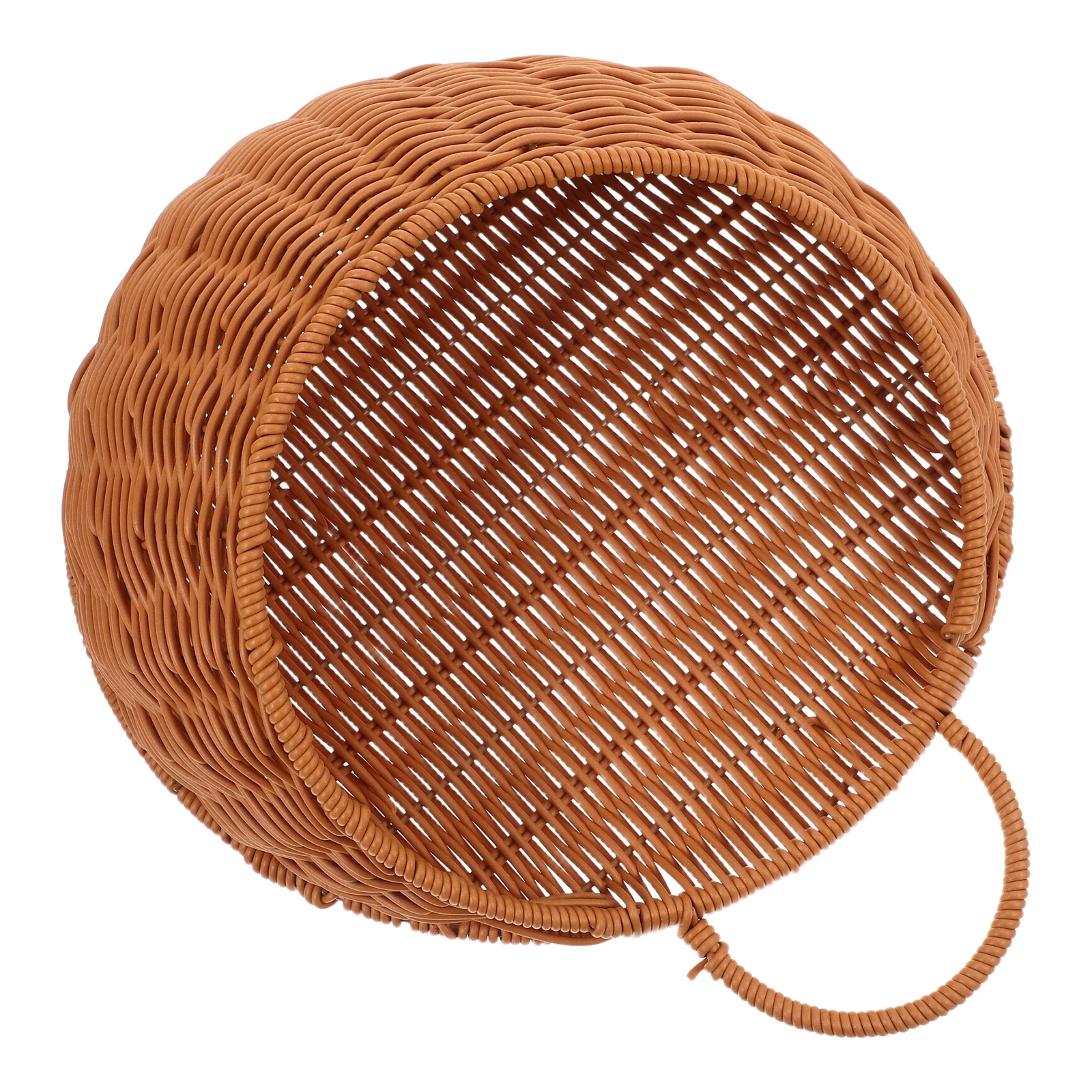 

Wall Hanging Flower Basket Woven Kitchen Storage Boho Fruit Vegetable Garlic Onion Planter Rattan Style Plastic Weave