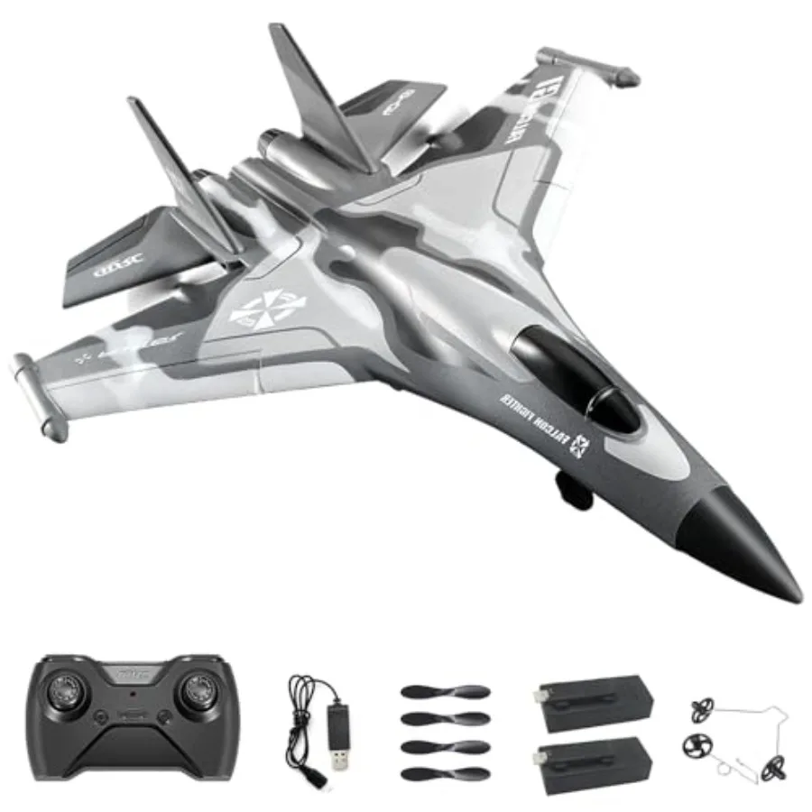 

Rc Plane F-22 Stealth Raptor Remote Control Airplane 3 Channel Stunt Fighter with 3 Modes Xpilot Stabilization System Easy Fly