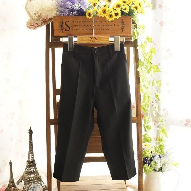 ZOETOPKID Jungen Anzughose 2026 Herbst Schwarze Formelle Hose Aufführungskleidung Formelle Anzughose für Schüler Dunkelblau Trendiger Stil – Detail 7