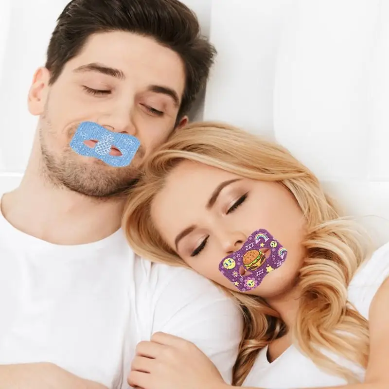 20Pcs Anti Snoring Mouth Tape Sleep Breathing Correction Sticker Night Mouth Closure Sleep Aid Patch