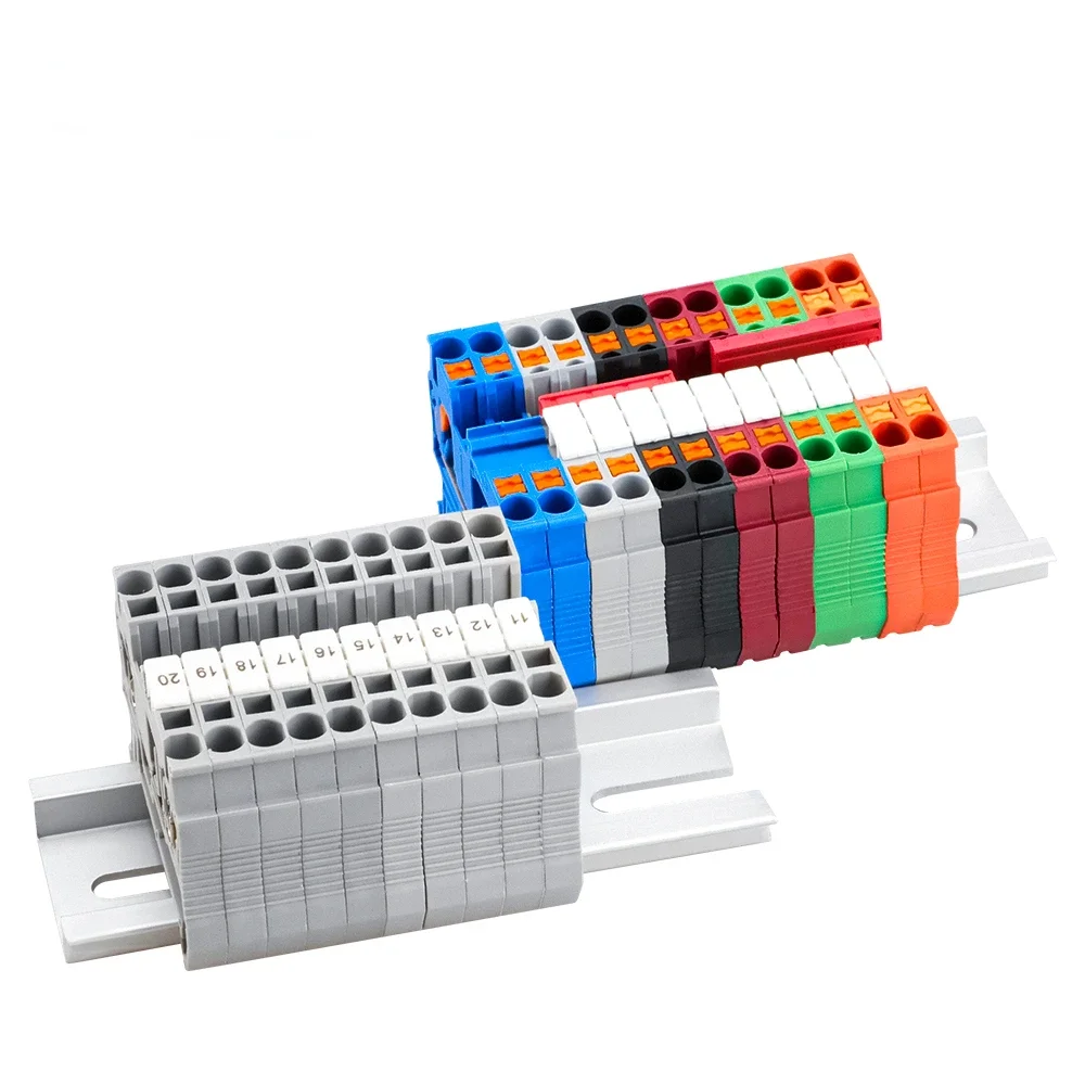 DINレール番号付きターミナルブロック,マーカーストリップ,高品質,耐久性,使いやすい,zb4,uk1.5,st1.5,10個