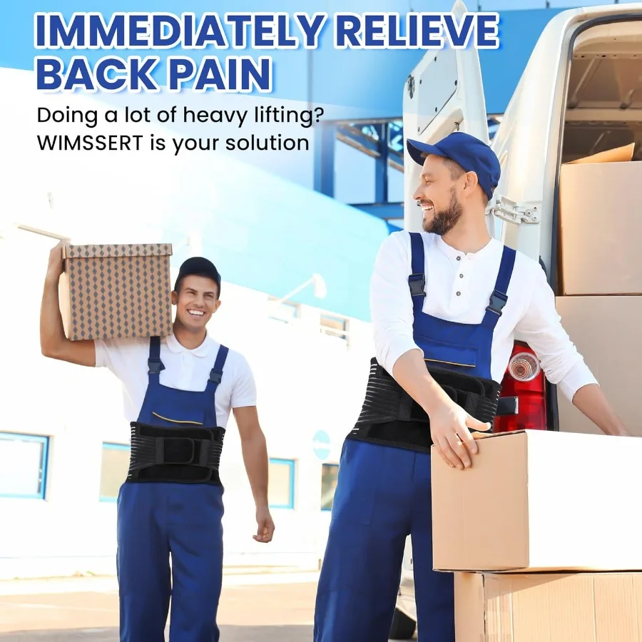 Back Brace for Lower Back Pain Men and WomenLumbar Support Herniated Disc Sciatica Arthritis Mild to Moderate Muscle Spasm Stra