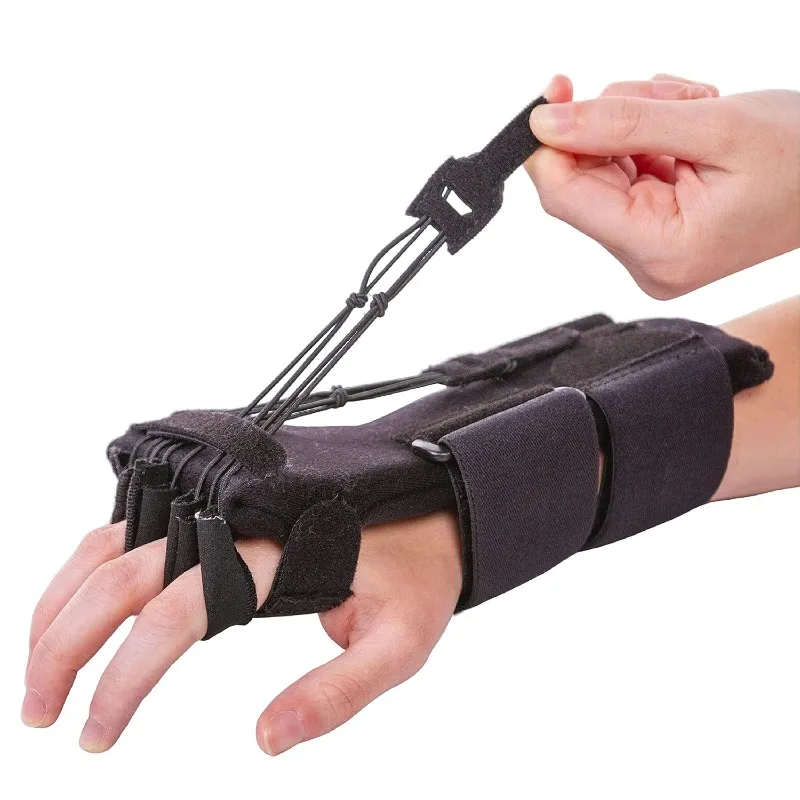 

BraceAbility Radial Nerve Palsy Splint - Dynamic Wrist Drop Splint for Limp Finger Wrist Extension, Saturday Night