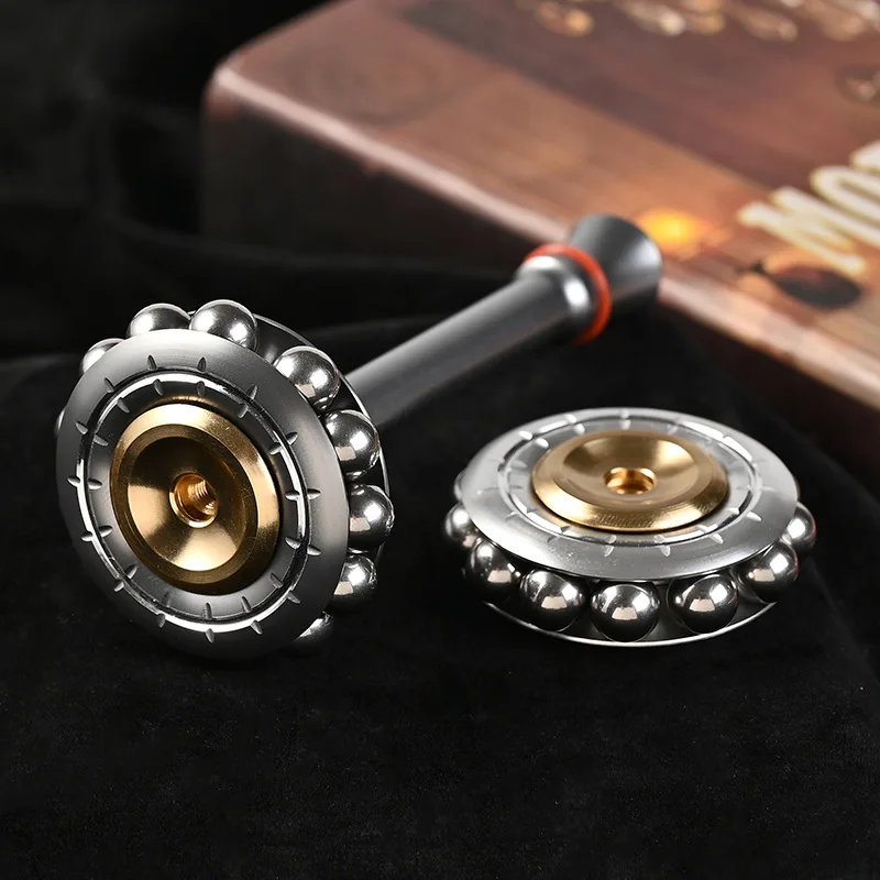 Scepter Fidget Spinner Roller Fingertip Flywheel Ring Ball Bearing Spinning Top Tip EDC Metal Stress Relief Toy Anti Anxiety