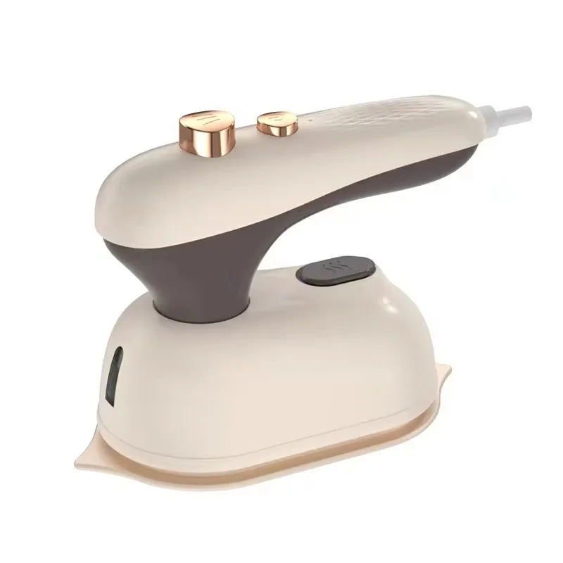 

Household Clothes Electric Iron Mini Hot Steam Home and Travel 25 Ceramic ABS Melon Portable Folding Steam Iron Display