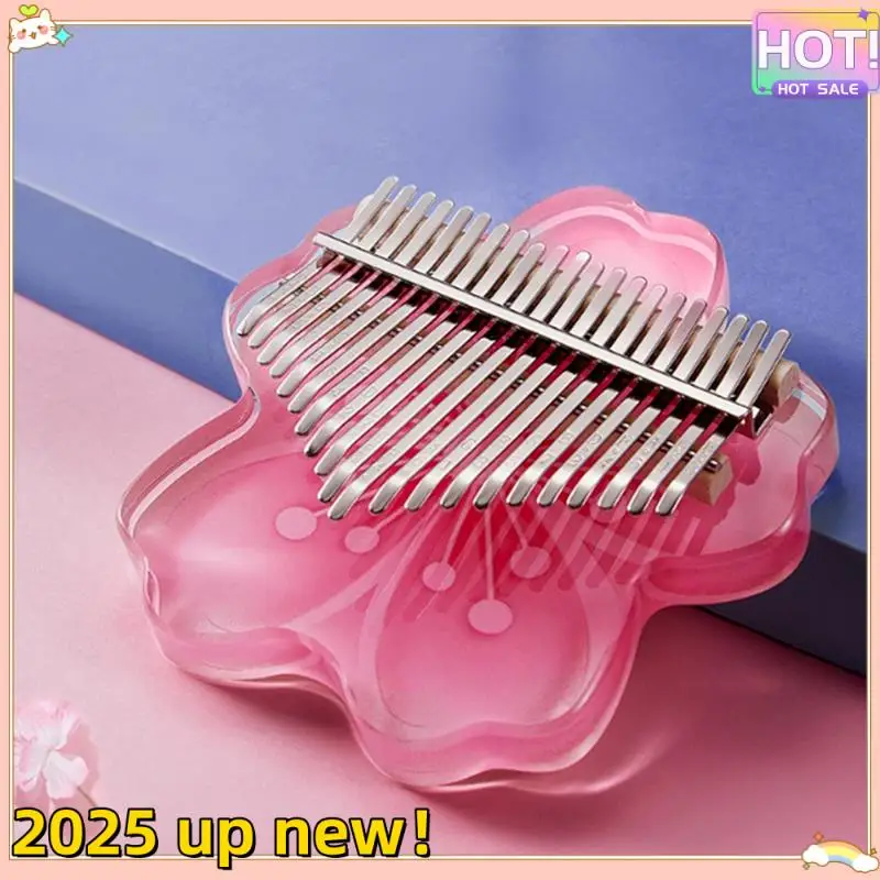 

Classy-Thumb Piano 17 Keys Portable Finger Piano Kalimba Crystal Transparent Gift Finger Piano Small Instrument