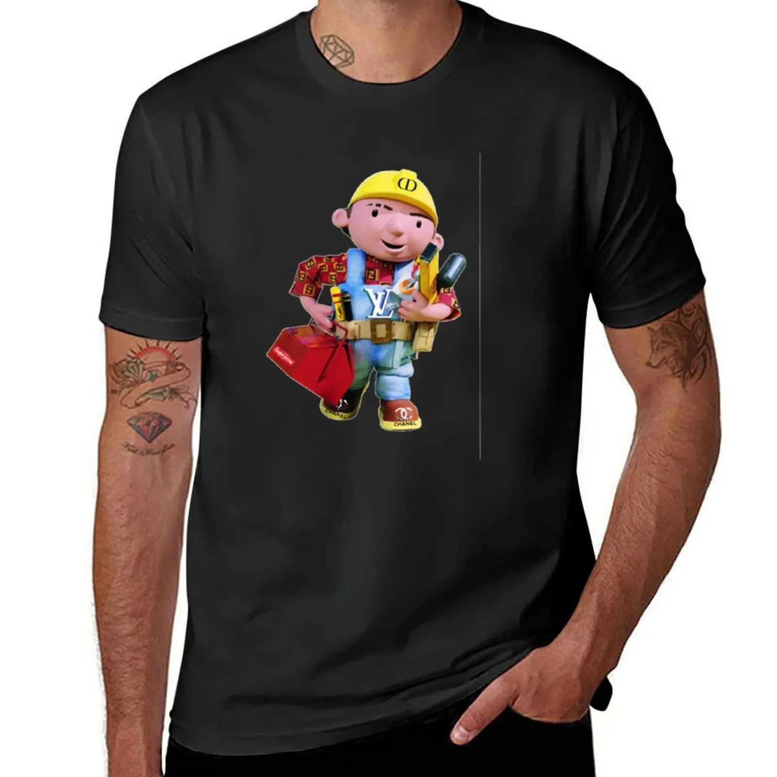 bob the HYPEBEAST builder T-Shirt heavyweights kawaii clothes oversized t shirt men