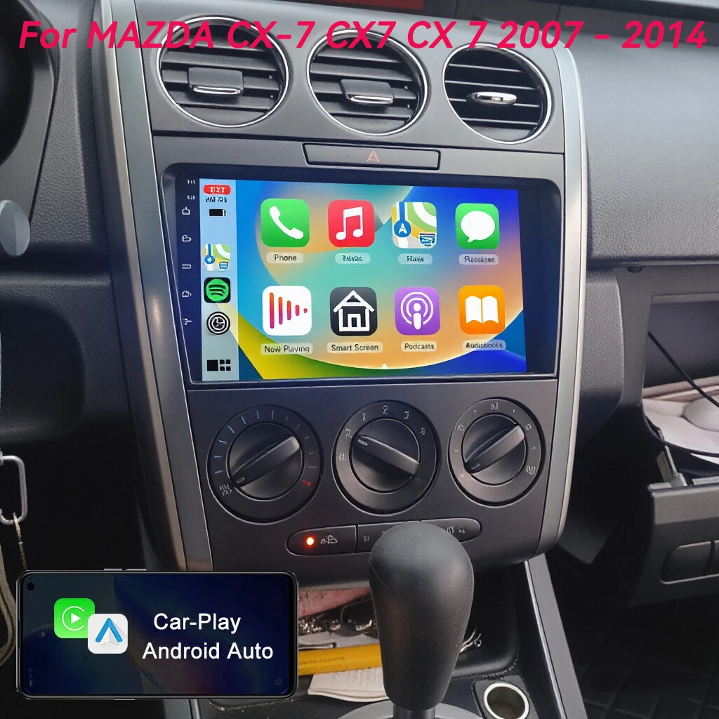 

Автомагнитола Android 16 для MAZDA CX-7 CX7 CX 7 2007-2014 с GPS-навигацией, мультимедийным плеером, 4G+WiFi и Carplay, 2 Din