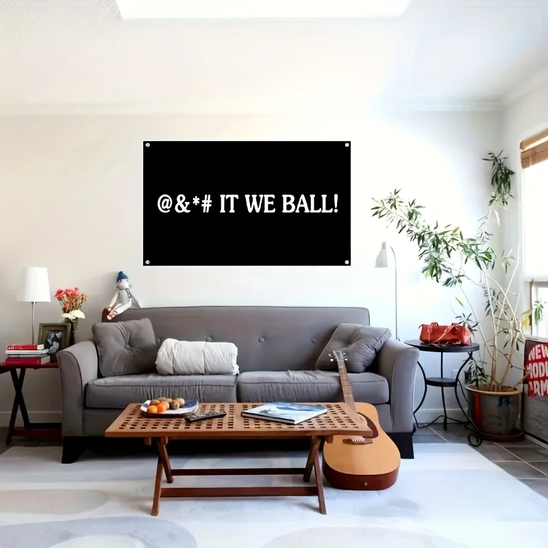 [Young Thug Flag] 1pc Young Thug Our Ball Flag - 3x5fts 2x3fts - @&*# IT WE BALL! - Polyester - Wall Decor - Multipurpose - Spri