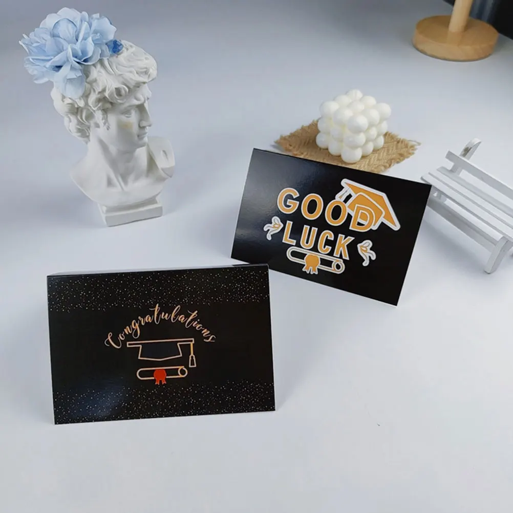 

6 Sets Cardstock Party Invitations Message Elements Gift Graduation Celebration Exquisite Graduation Cards Cards