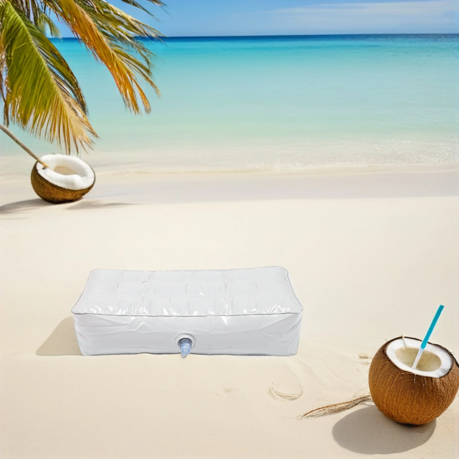 

2 Pcs Kayak Inflatable Seat Cushions Camping Mat Padded Upholstered Thicken for