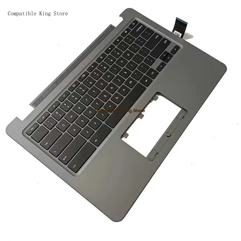 D New Palmrest w/ Keyboard & Touchpad 5M11C89153 For Lenovo 14e Chromebook Gen 2 Gray Color