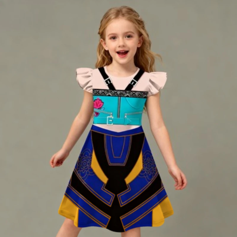 2025 New Kids Kop Demon Hunters Cosplay Huntrix Costume For Girls Clothes Group Idol Roleplay Halloween Carnival Suit