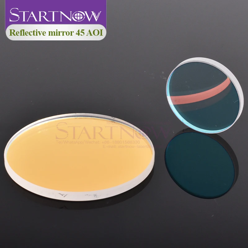 60x6mm AOI 45 Degree K9 YAG Laser Reflector 1064nm 25x3 30x5 40x3mm 60x4mm Reflect Mirror For YAG Laser Marking Cutting Machine