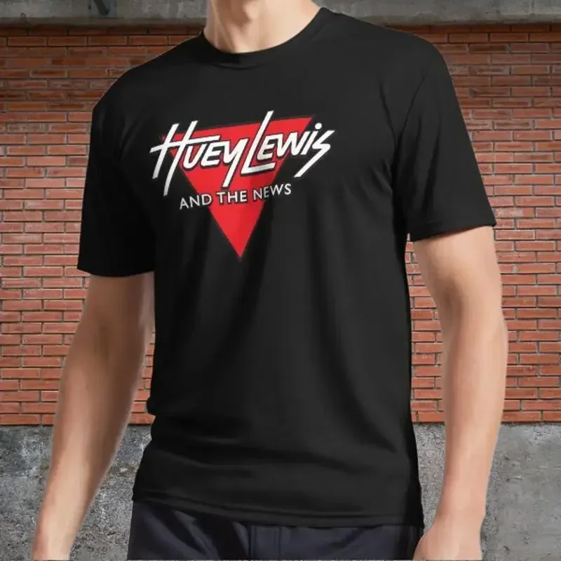 Huey Lewis & the News Active T-Shirt Logo Men's T-Shirt Funny Size S to 5XL