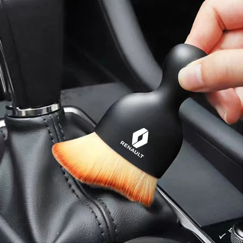 For Renault RS Zoe Car Interior Cleaning Soft Brush Tool Dust Remover Suede Fleece Microfiber Wash Towel Car Cleaning Rag Cloth