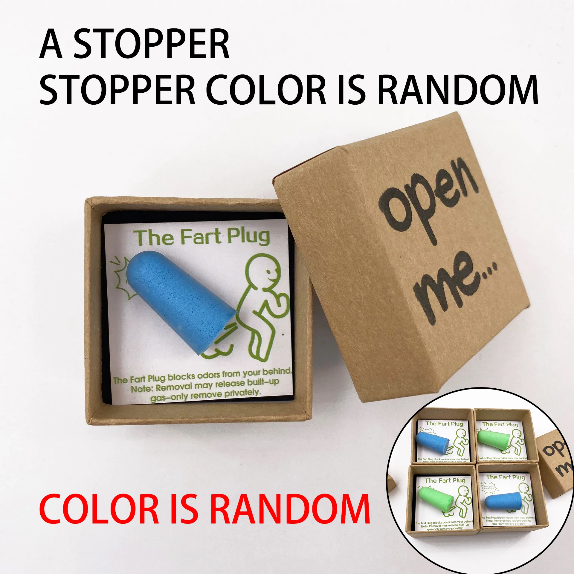 Fart-themed joke card featuring a cartoon character and an 