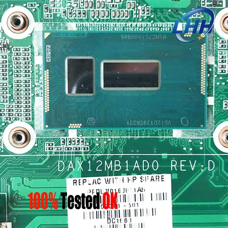 DAX12MB1AD0 mainboard for HP Pavilion 17-G  Laptop Motherboard CPU I5-5200U I7-5500U DDR3L GPU 940M 4G