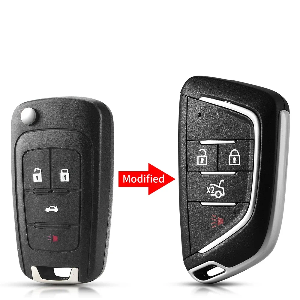 KEYYOU Neue Geändert Flip Remote Key Shell Fall 2/3/4/5 Tasten Für Chevrolet Cruze Epica Camaro Für Opel Vauxhall Für Buick