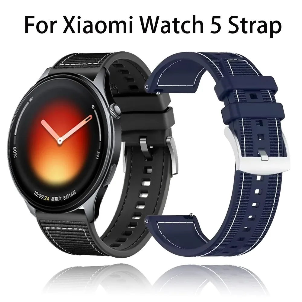 22mm Verbund-Silikonarmband für Xiaomi Watch 5/S4-3-2/S4 Komfortables Band für OnePlus Watch 3 2 2R/OPPO Watch 4 Pro/X X2 Armband