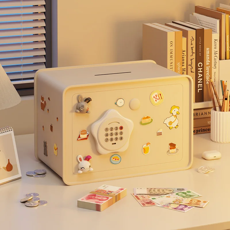 

The Piggy Bank Cabinet Can Only Go in And Out of The Safe Boy Girl Password Cabinet Large Piggy Bank